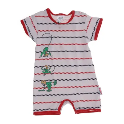 Sparkdräkt (Vit, Röd, Flerfärgad) från Pippi Långstrump Bomull, Elastan