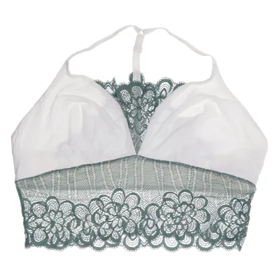 Brassière (Blanc, Vert) de Les Lunes Bambou, Élasthane