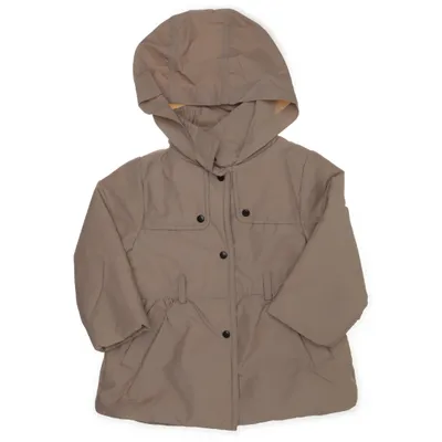 Jacket (Beige) from Mango Kids Cotton, Polyamide, Polyester