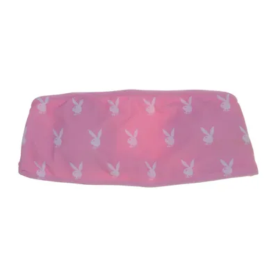 Bikiniöverdel (Rosa, Vit) från Playboy x Missguided Elastan, Polyester