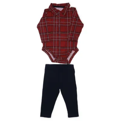 Set (Rood, Blauw) van ICA I Love Eco Organisch katoen, Elastaan