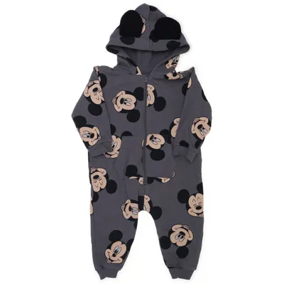 Onesie (Grijs, Meerkleurig) van H&M Katoen, Polyester