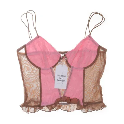Bustier (Beige, Roze) van Fashion Sexy Lounge Polyester, Elastaan