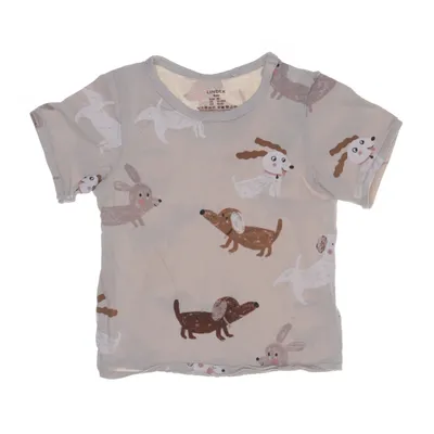 T-shirt (Beige) från Lindex Baby Bomull, Elastan