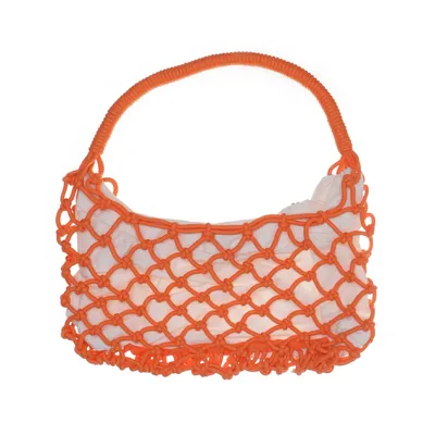 Håndtaske (Orange, Hvid) fra Weekday Bomuld, Polyester