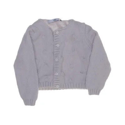 Cardigan (Gris) de M&S Kids Coton, Polyamide, Laine