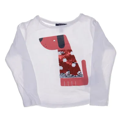 Langærmet t-shirt (Hvid, Flerfarvet) fra Okaïdi