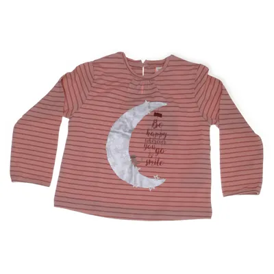 Lange mouwen shirt (Roze, Meerkleurig) van Zara BabyGirl Katoen, Elastaan
