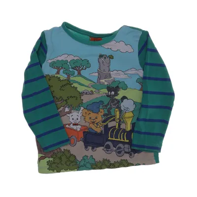 Långärmad t-shirt (Grön, Flerfärgad) från Bamse by Lindex Bomull, Elastan
