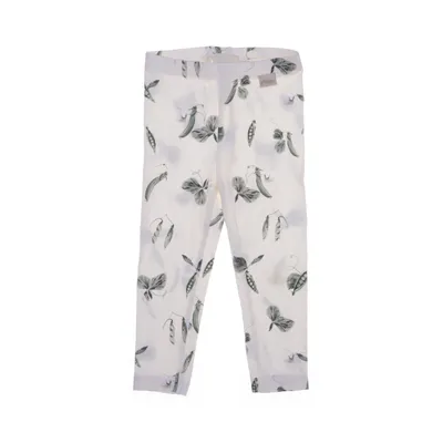 Leggings (Vit, Flerfärgad) från Petit Piao Ekologisk bomull, Elastan