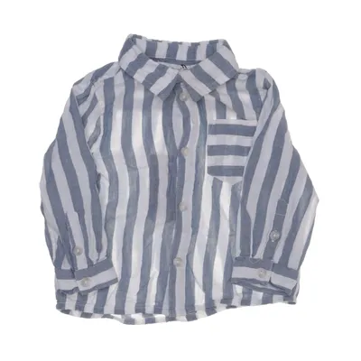 Shirt (Wit, Blauw) van Minimarket Katoen