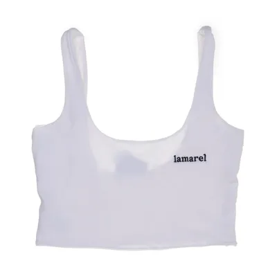 Sports bra (White) from Lamarel Cotton, Elastane