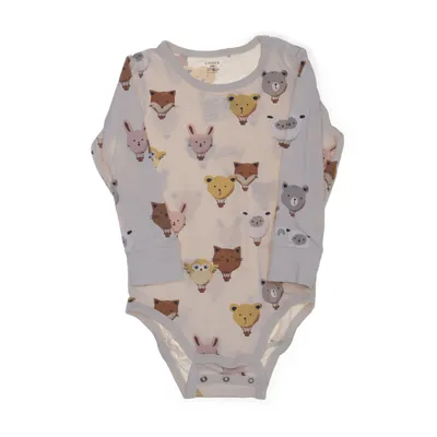 Body (Beige, Flerfarvet) fra Lindex Baby Bomuld, Elastan