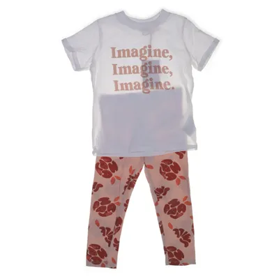 Set (Beige, Röd) från Mini Gina Tricot Bomull, Elastan