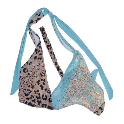 Bikini top (Turquoise, Beige, Multicolored) from Noracora