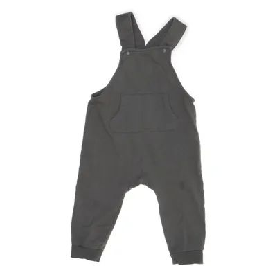 Hängselbyxor (Grön) från H&M Basic Bomull