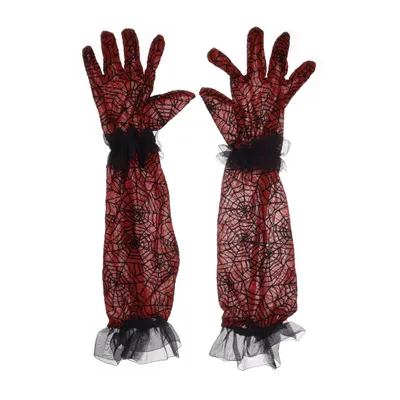 Operahandskar (Röd, Svart)