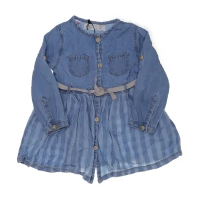 Klänning (Blå) från Zara BabyGirl Bomull