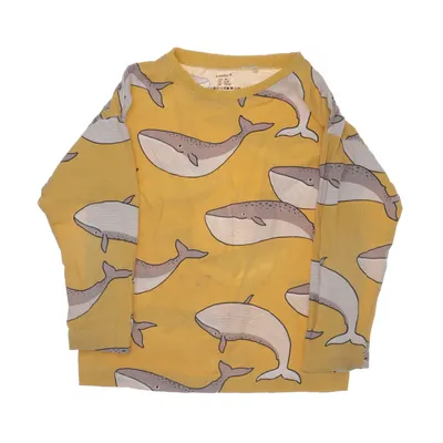 Long sleeve T-shirt (Yellow, Gray, Beige) from Lindex Cotton, Elastane