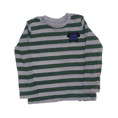 Långärmad t-shirt (Grön, Vit) från Arket Bomull