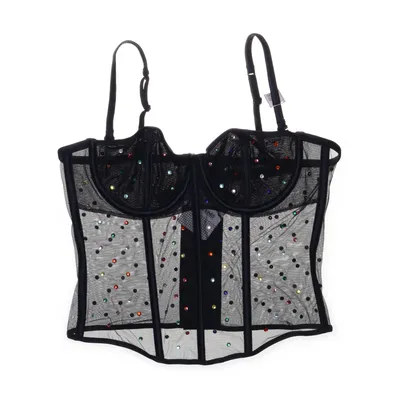 Bustier (Sort, Flerfarvet) fra Tezenis Elastan, Polyamid