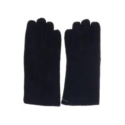 Läderhandskar (Blå) Mocka