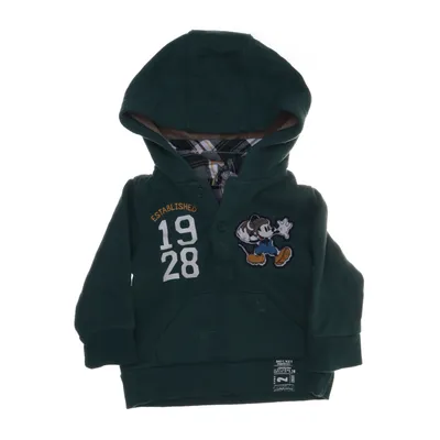 Huvtröja (Grön) från Mickey Mouse Bomull, Polyester