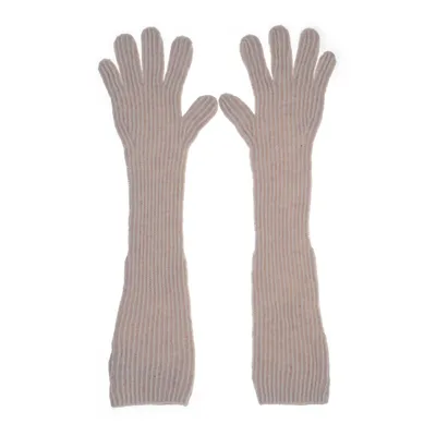 Gloves (Beige) from Acne Studios Cotton, Nylon, Wool