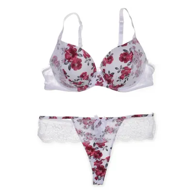 Ondergoed set (Wit, Meerkleurig) van Janina Polyamide