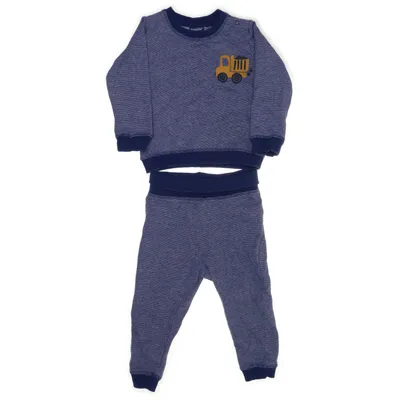 Loungewear (Blå, Hvid) fra Lupilu Bomuld, Elastan, Polyester