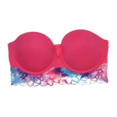 Bandeau-bh (Rosa, Flerfärgad) från Pink Victoria's Secret Elastan, Nylon