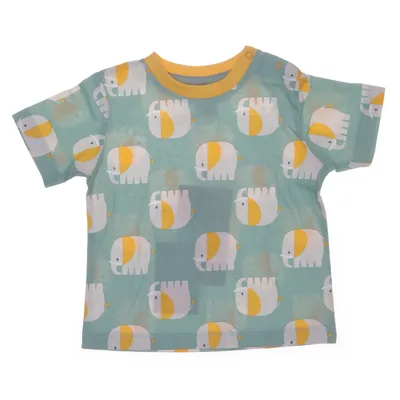 T-shirt (Grøn, Flerfarvet) fra Pusblu Bomuld