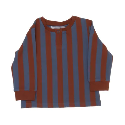 Henley shirt (Brown, Gray) from Minimarket Organic cotton, Elastane