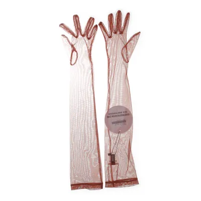 Opera gloves (Brown) from Babyboo Polyester, Elastane