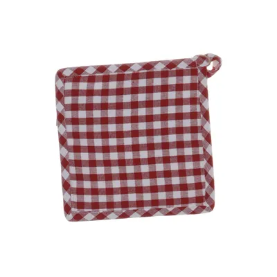 Grytlapp (Röd, Vit) från CT Recycling Återvunnen bomull, Återvunnen polyester