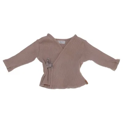 Slå om-cardigan (Beige) fra Nixnut