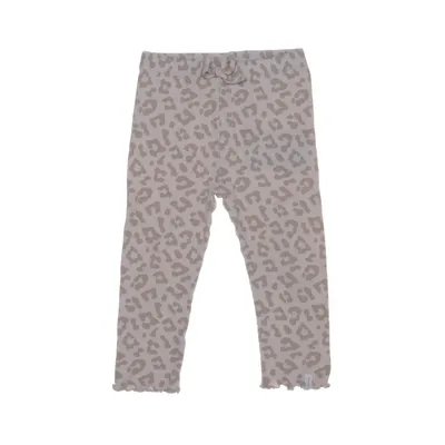 Leggings (Beige) van Leevje Organisch katoen, Elastaan