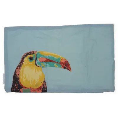 Sierkussensloop (Turquoise, Geel, Rood, Groen) van Depot Katoen, Polyester