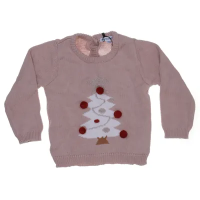 Christmas sweater (Pink, Multicolored) from Vertbaudet