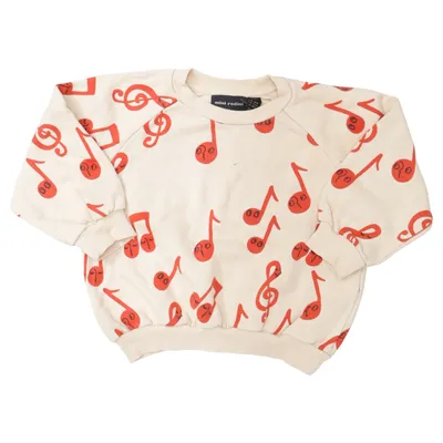 Sweatshirt (Beige, Red) from Mini Rodini Cotton