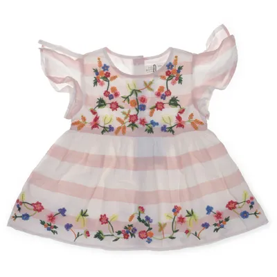Dress (White, Pink, Multicolored) from Zara BabyGirl