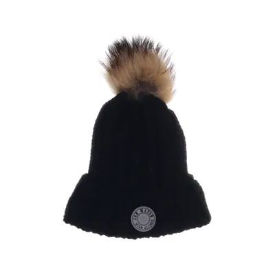 Bobble hat (Black) from Jan Mayen Acrylic