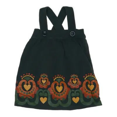 Hängselklänning (Grön) från Kids by Lindex Bomull, Elastan