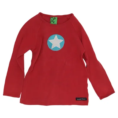 Långärmad t-shirt (Röd, Blå, Vit) från Villervalla Bomull, Elastan