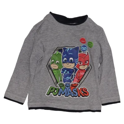 Lange mouwen shirt (Grijs, Meerkleurig) van PJ Masks Katoen, Viscose