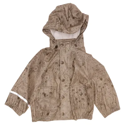 Regnjacka (Beige) från Mikk-line Polyuretan, Återvunnen polyester