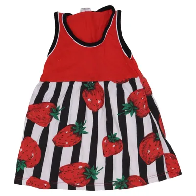 Dress (Red, White, Black) from Création Stummer Cotton