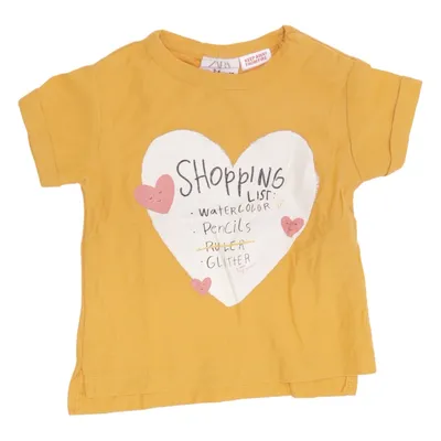 T-shirt (Gul, Vit) från Zara Baby Bomull