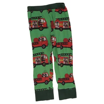 Pajama pants (Green, Red) from Småfolk Elastane, Organic cotton