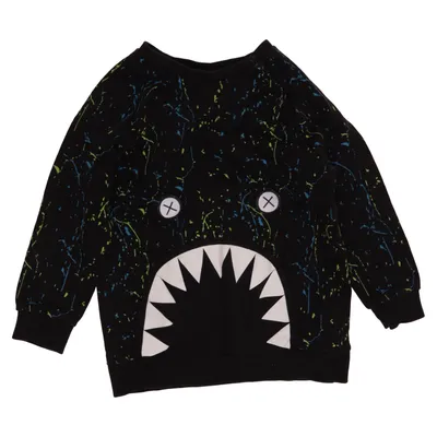 Sweatshirt (Noir, Multicolore) de Bobbi Coton, Polyester